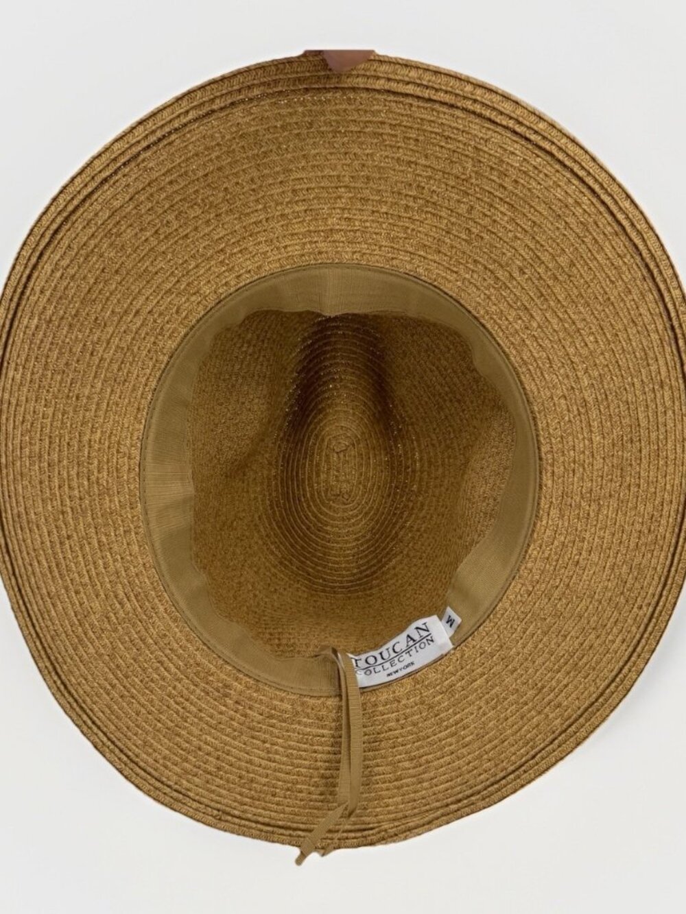Toucan Hats Wide Sunhat Beach Hat Straw Size M Medium OS USA - Picture 5 of 6